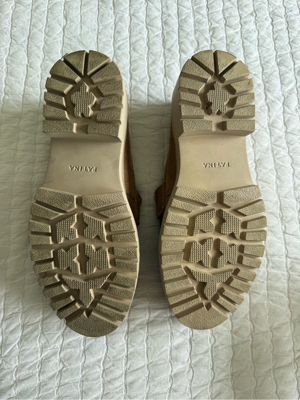 Patina Women's Chunky Suede Loafers in Tan Size 8 - Picture 5 of 5
